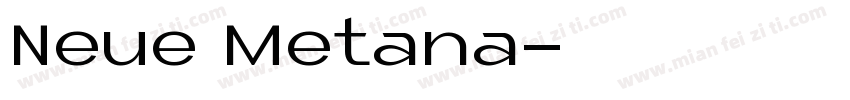 Neue Metana字体转换
